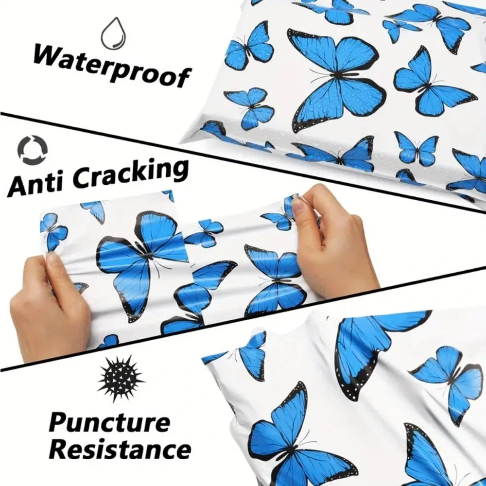 20 Butterfly Poly Mailers 14.5x19”